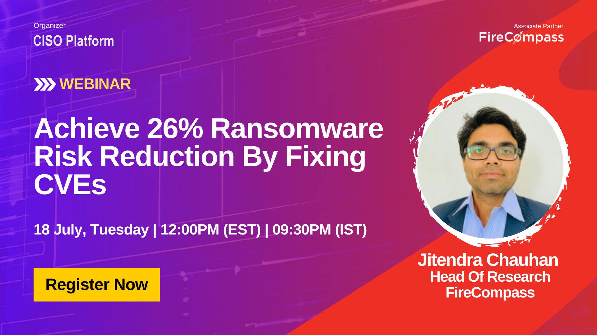 Ransomware Webinar Jitendra Chauhan SM of FireCompass