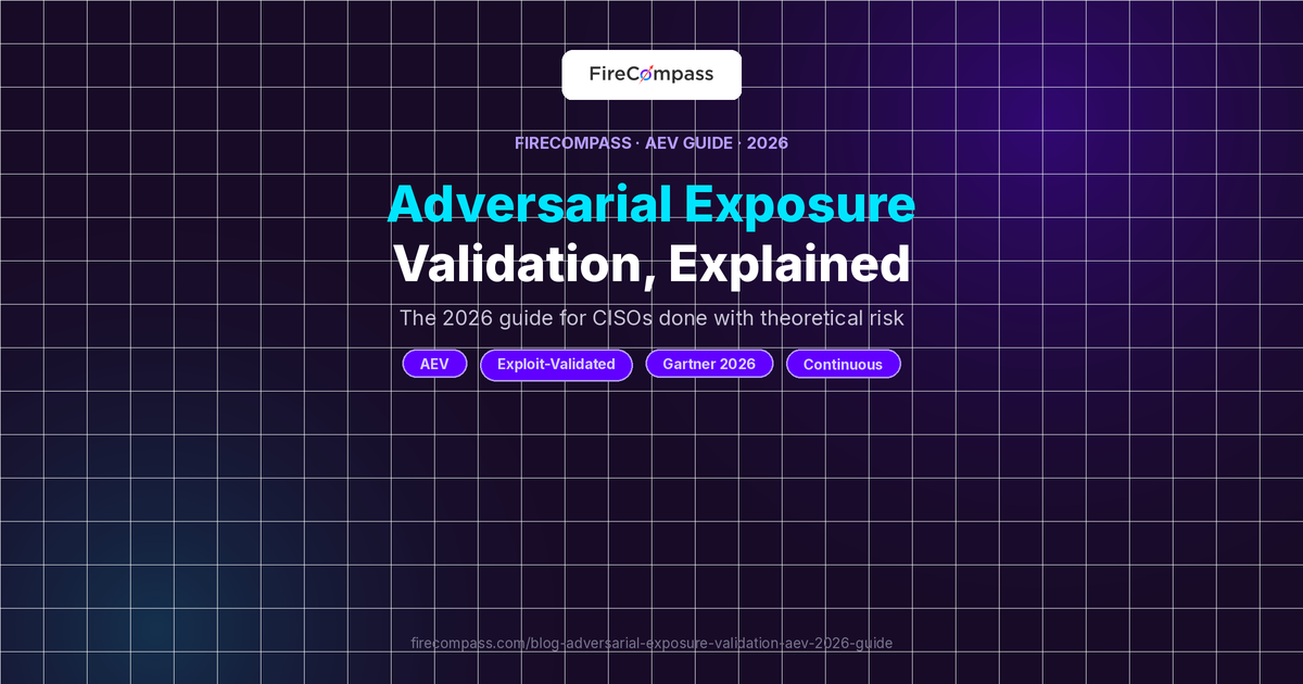 Adversarial Exposure Validation (AEV): The 2026 Guide for CISOs Who Are Done With Theoretical Risk