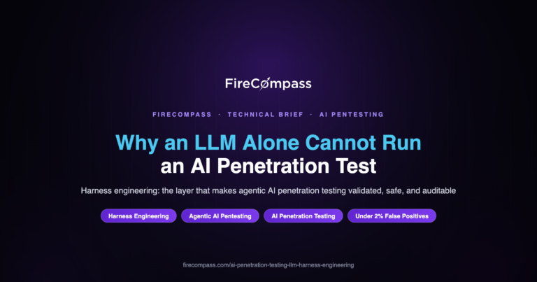 Diagram-style cover: an AI penetration testing harness — routed models, tools, orchestration and a deterministic safety gateway around a frontier LLM.