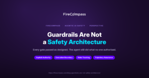 AI penetration testing safety architecture diagram showing deterministic guardrails vs trajectory checks