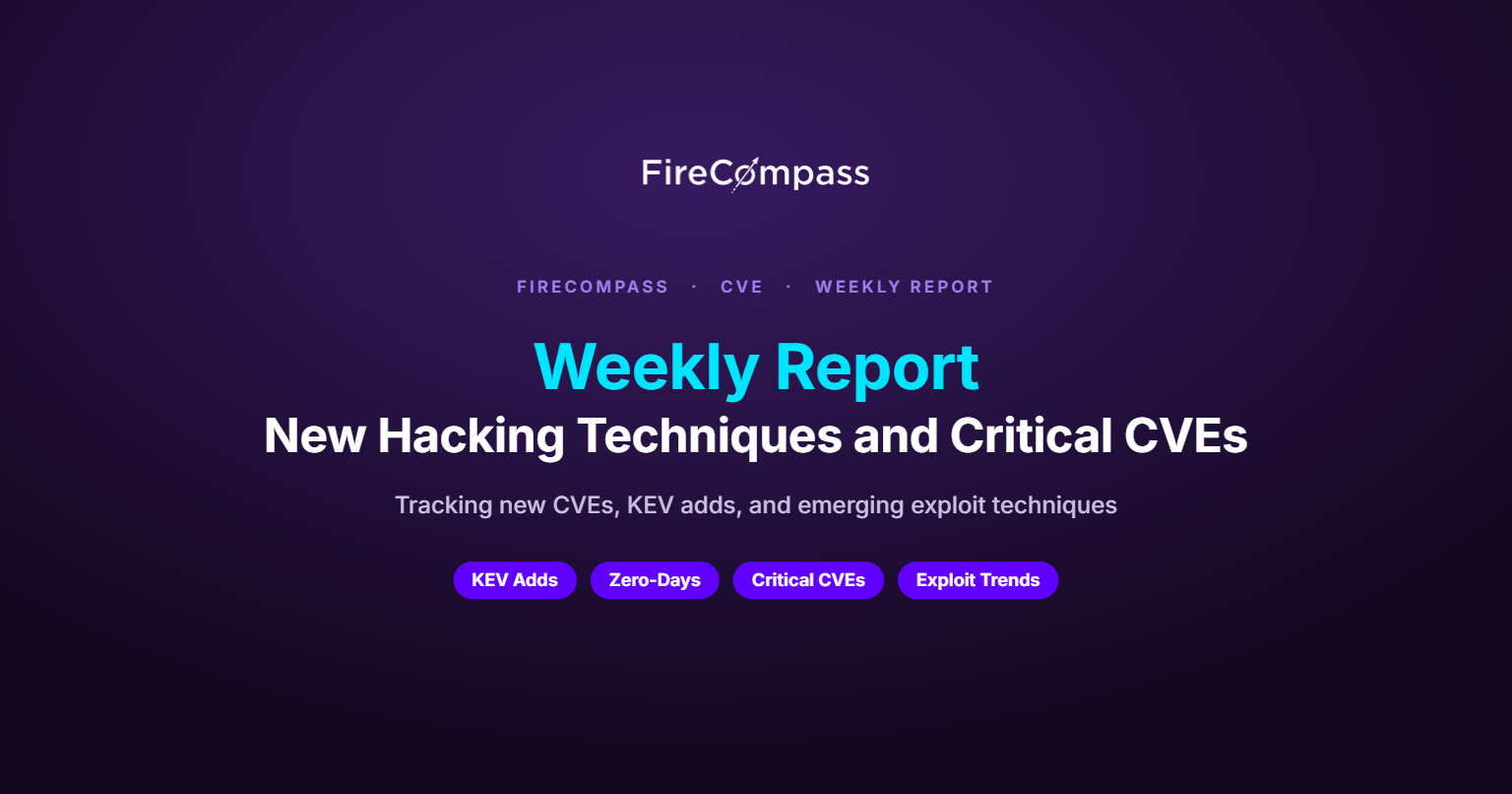 Weekly Report: New Hacking Techniques and Critical CVEs 05 Oct to 11 Oct 2026